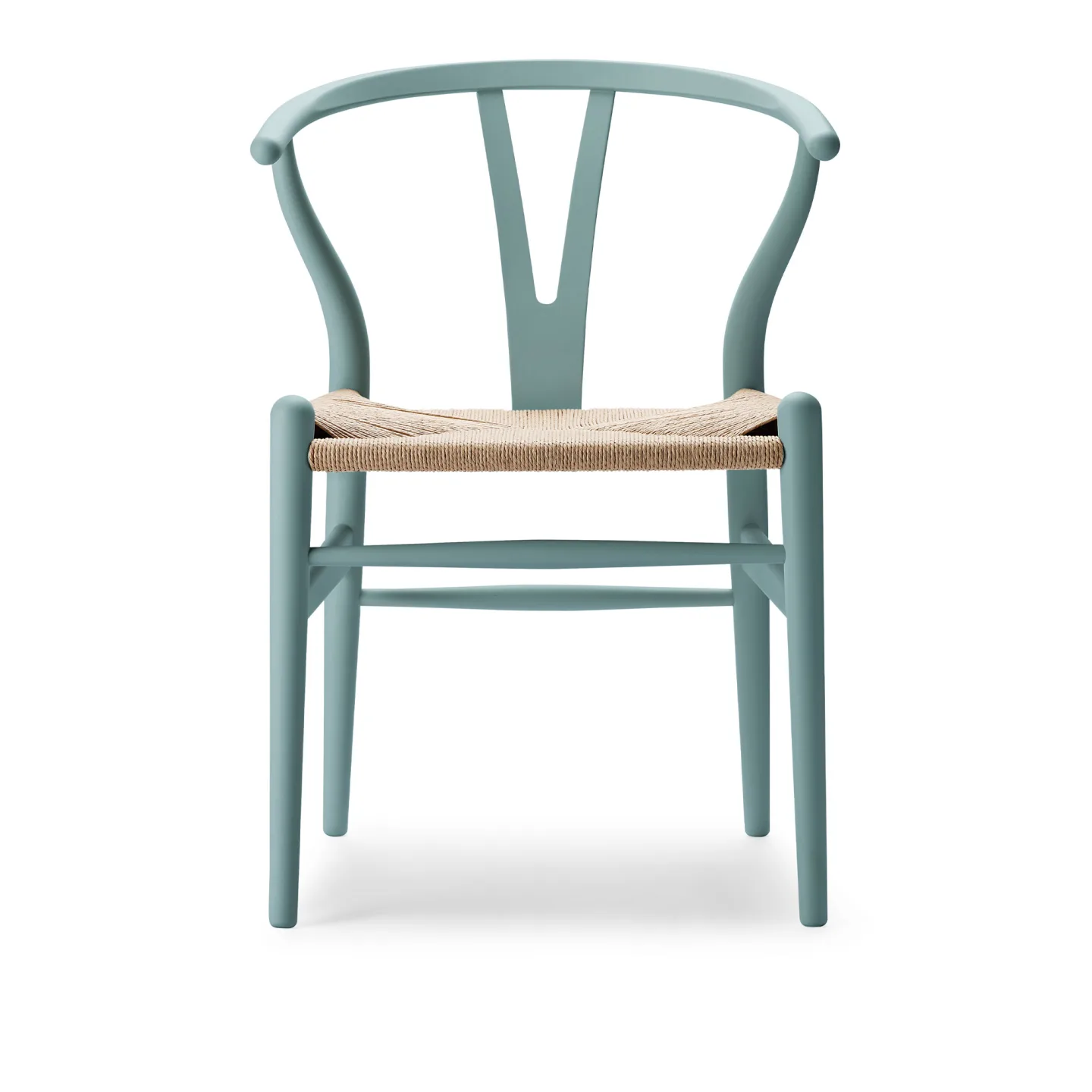 Carl Hansen - CH24 Y-stolen Bok Pewter - Matstolar - Hans J. Wegner - Blå - Papper/Trä