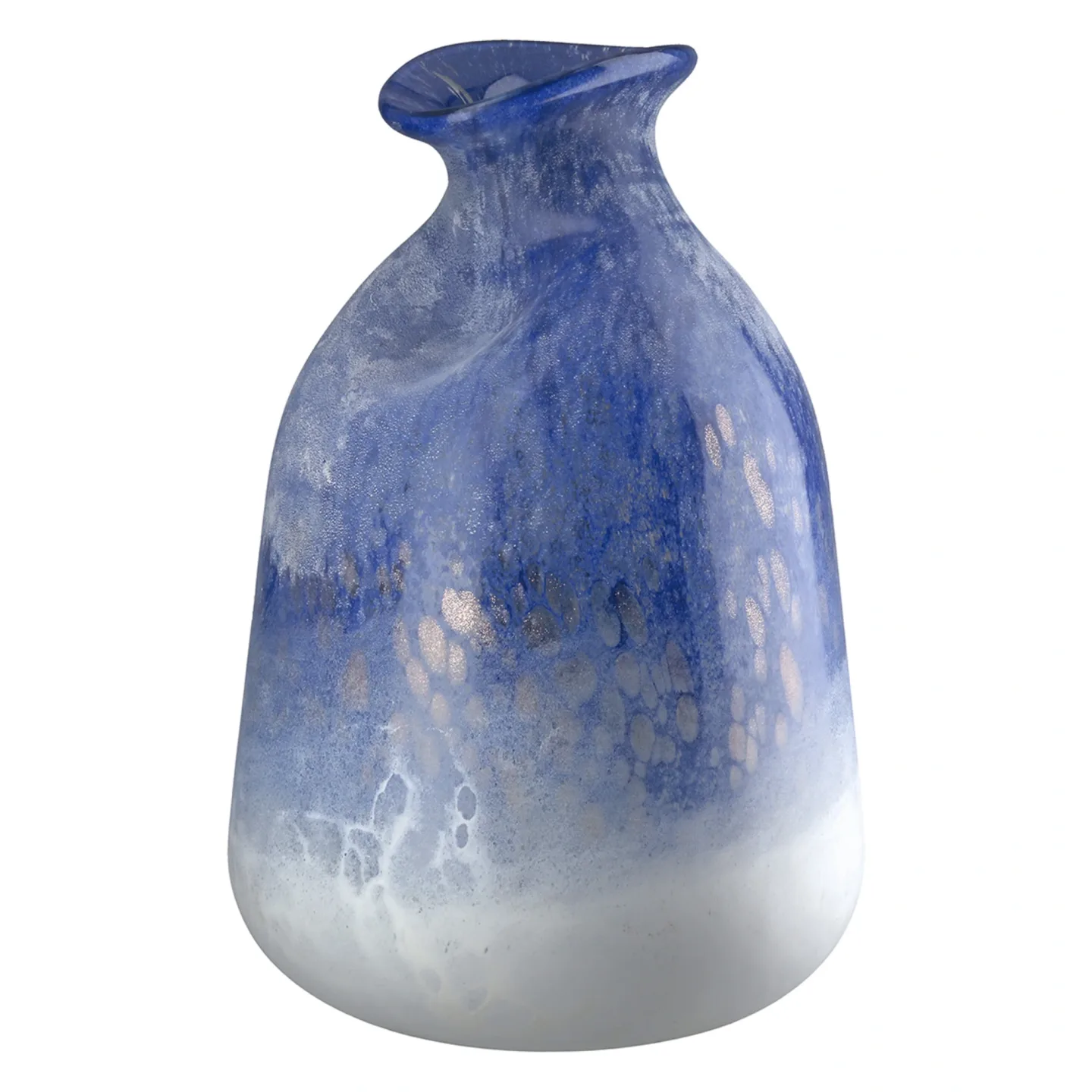 Gilde Vase Azur Glas Blau H: 27 cm | Schubiger Möbel
