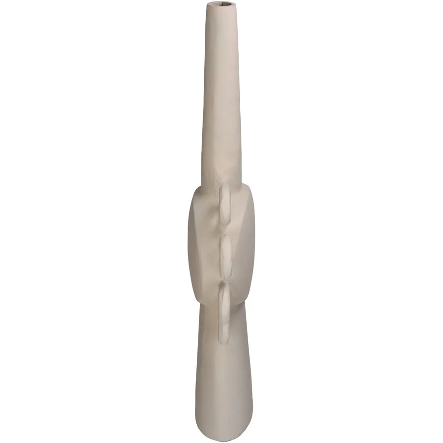 Vase Myko elfenbein Aluminium H 62 cm