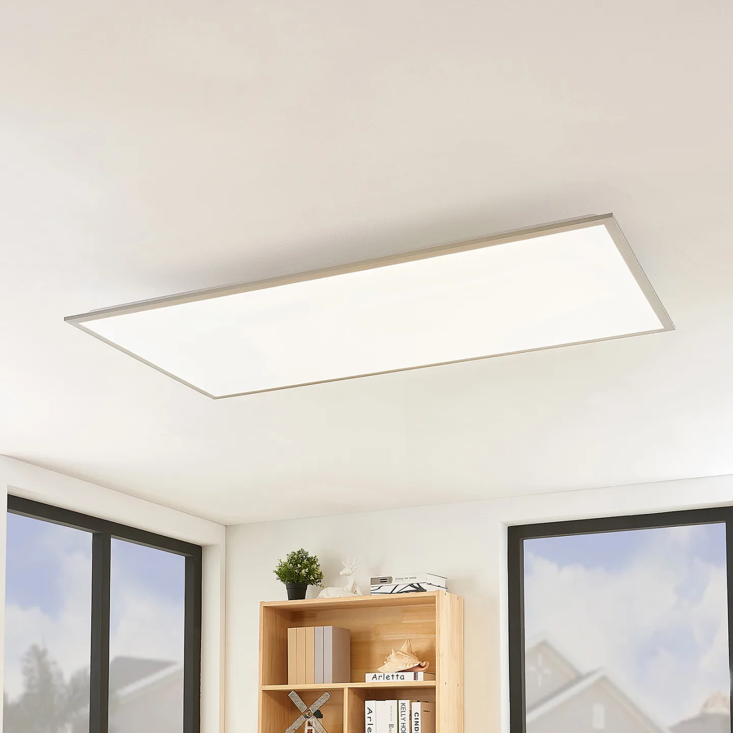 Lindby LED-Panel Stenley, CCT, 120 cm x 60 cm, dimmbar - Küche - Modern - Kunststoff - Eckig