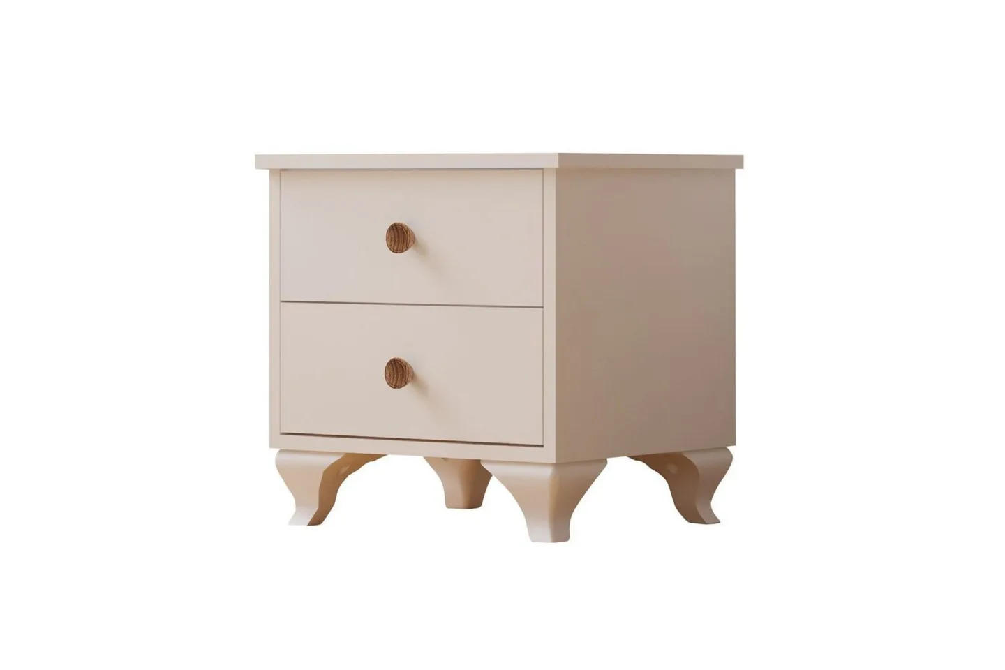 Rivric Sängbord 45 cm - Matt Vit