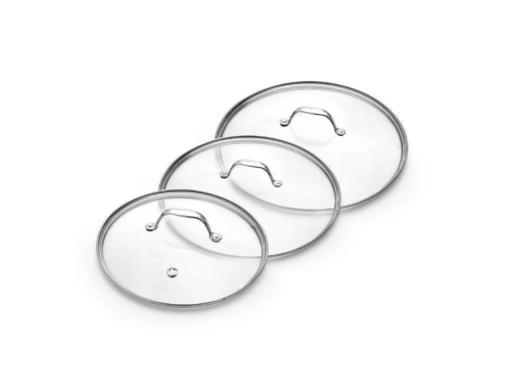 GLASDECKEL-SET 24/26/28 CM – 3-TEILIG