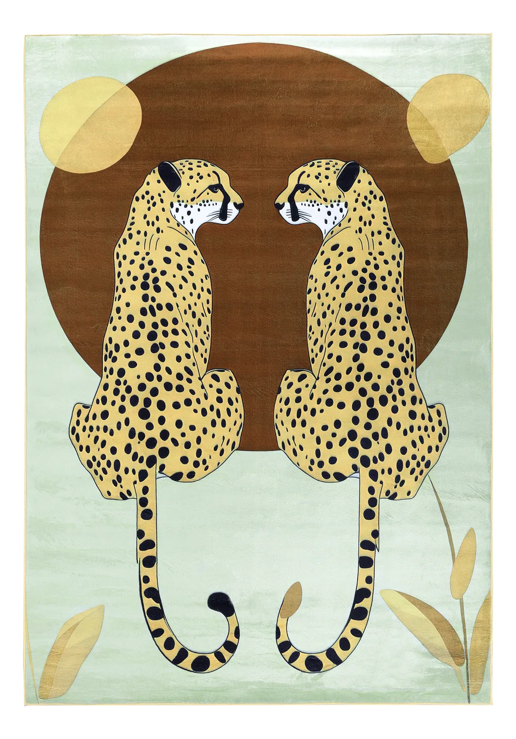 Wilton-teppe - Ubud (leopard) (Størrelse: 240 x 340 cm)