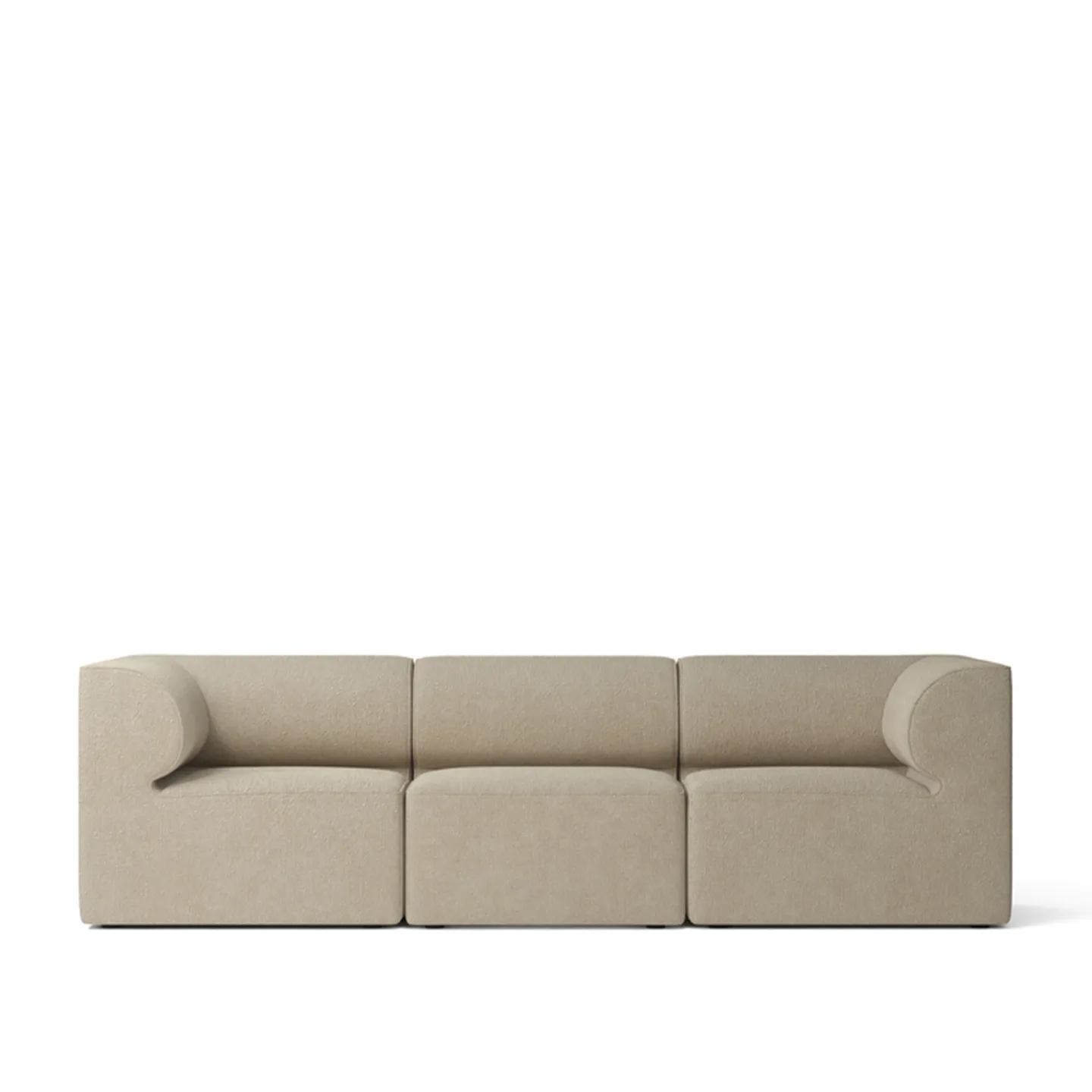 Audo Copenhagen - Eave 86, 3-Seater, PC0T, consisting of 3 modules Bouclé 02 (Beige) - Soffor - Norm Architects - Beige - Metall/Trä/Textilmaterial/Plast