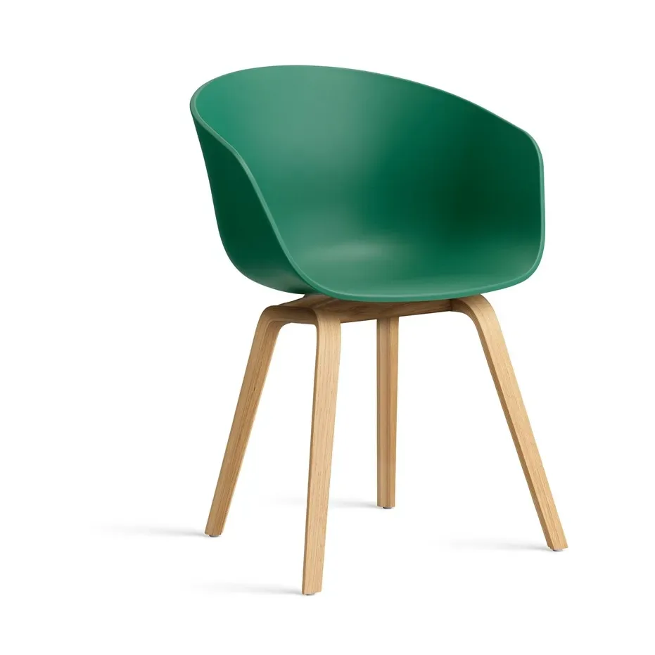 HAY About a Chair 22 stol Teal green-lackerat ekstativ