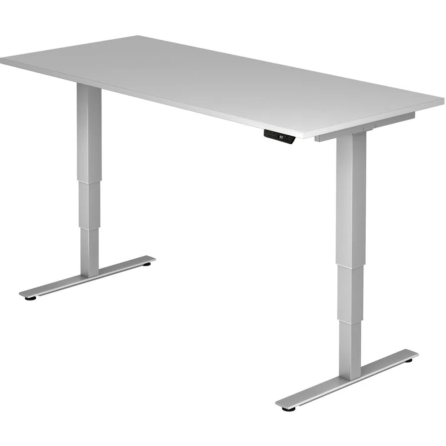 Schreibtisch Office Grau Holz 180 cm - Material: Holzwerkstoff