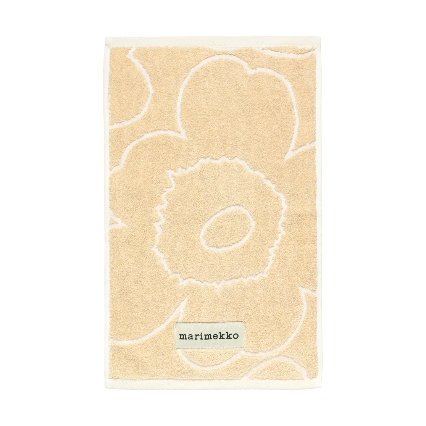 Marimekko Piirto Unikko Gästehandtuch 30x50 cm Beige