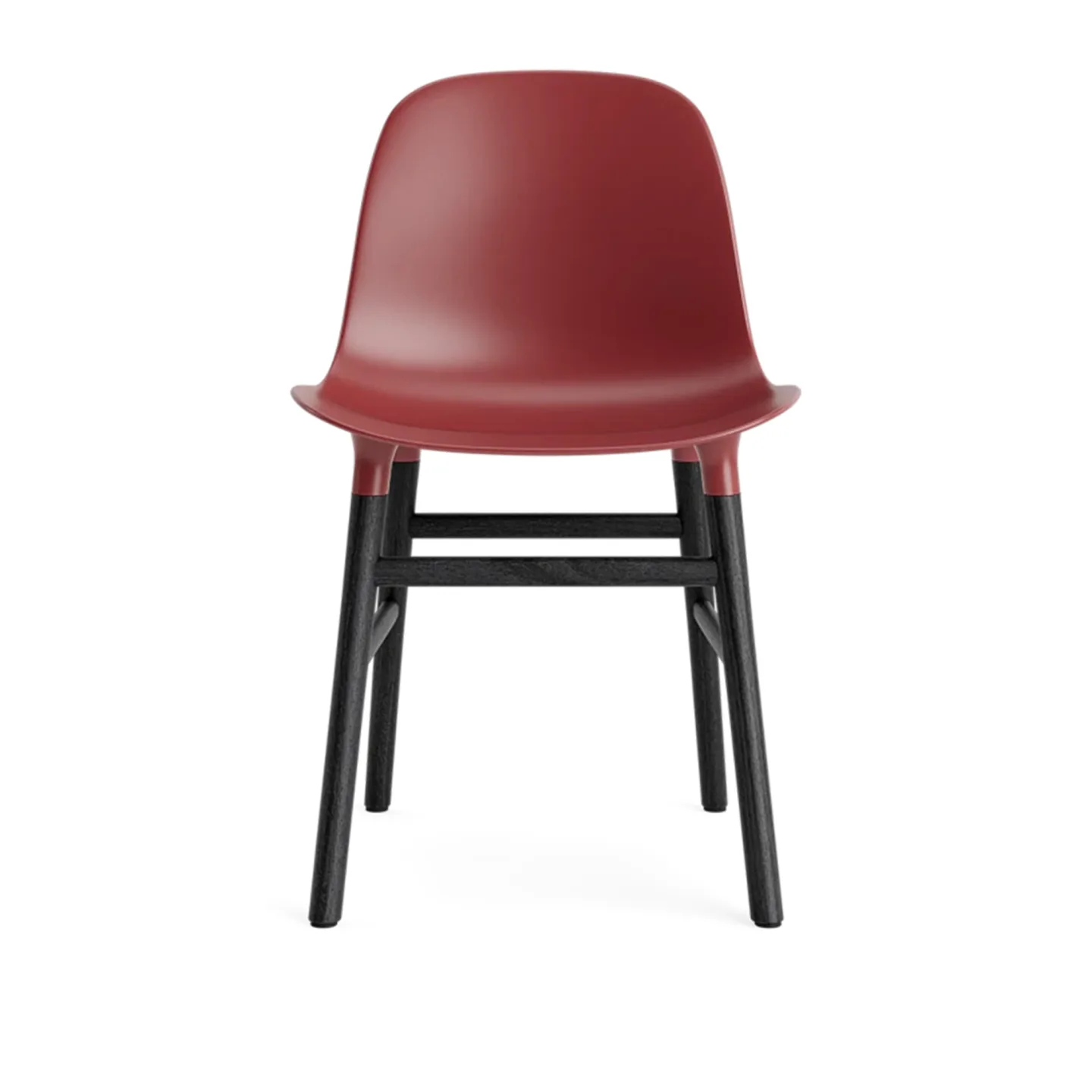 Normann Copenhagen - Form Chair Black Oak Red - Matstolar - Simon Legald - Röd - Trä/Plast