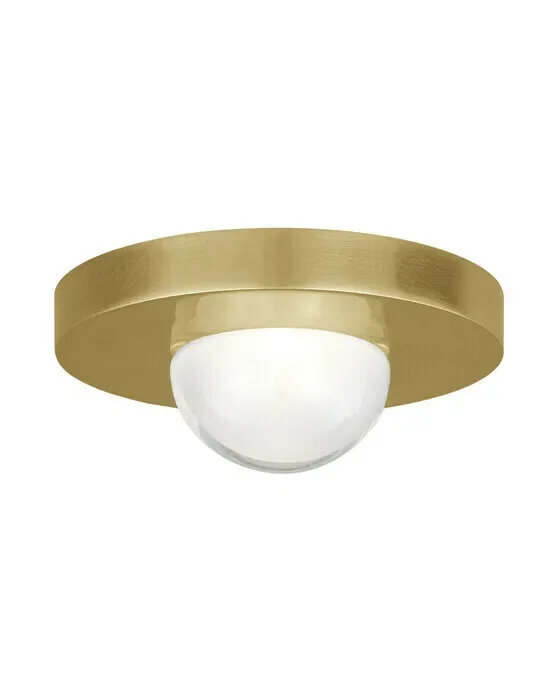 Ebell Mini Flush Mount Natural Brass