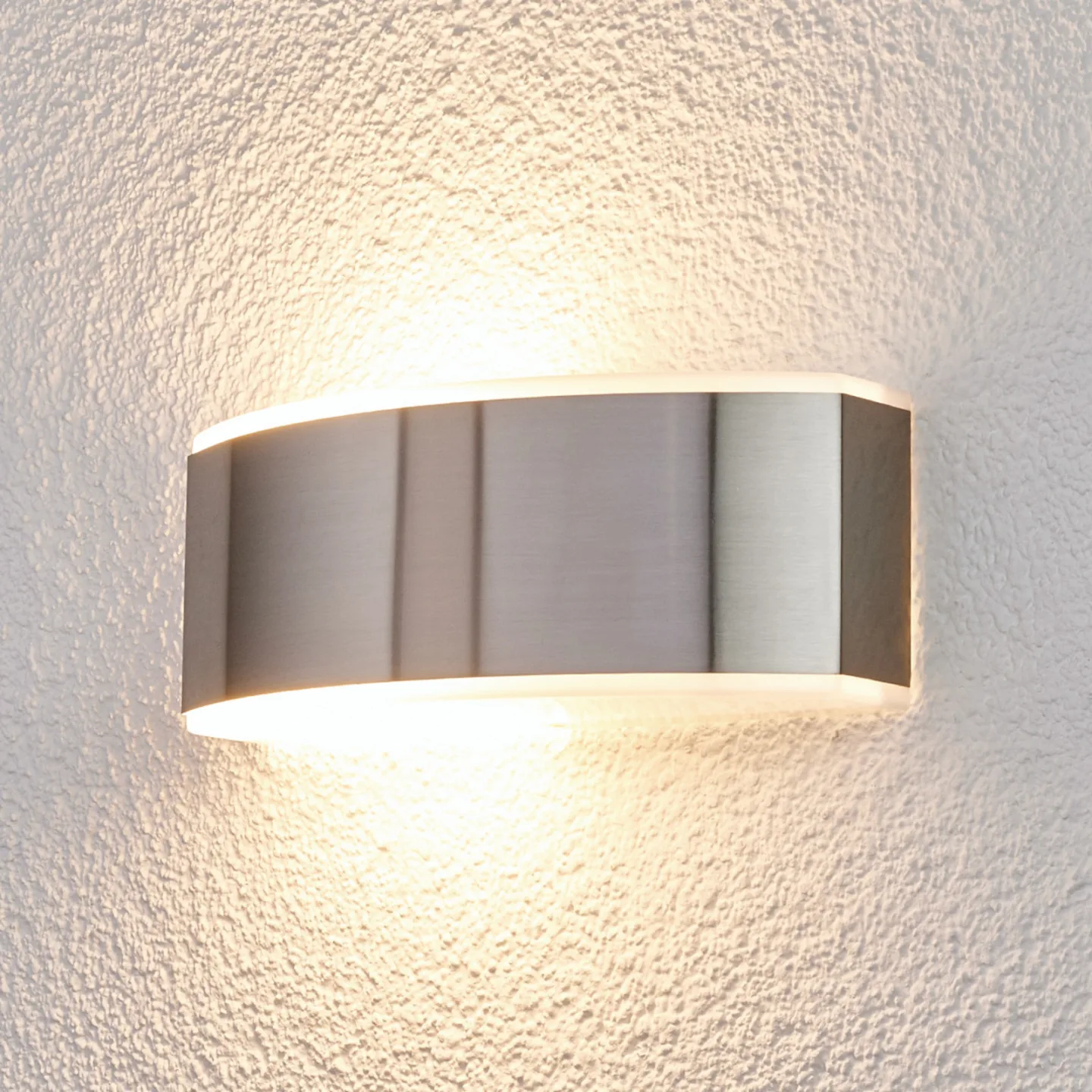 Pacon Væglampe Stainless Steel - Lindby - Entré - Moderne - Metal - Kantet