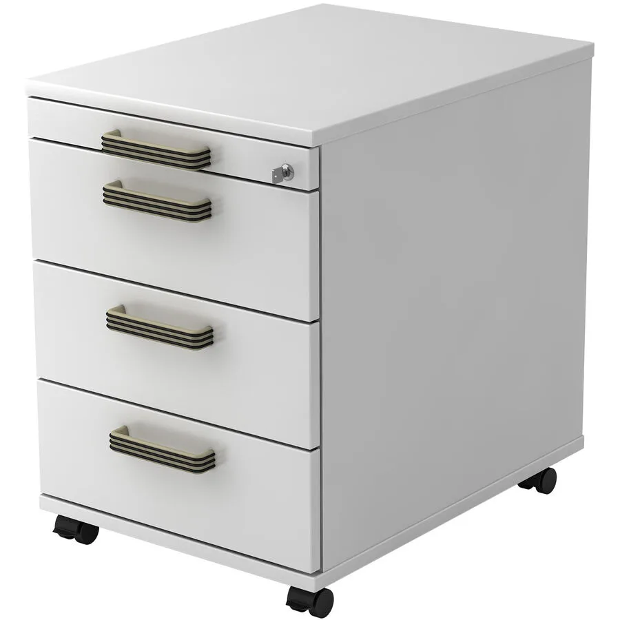 Rollcontainer Office weiss Holzwerkstoff B 42.8 H 59 cm