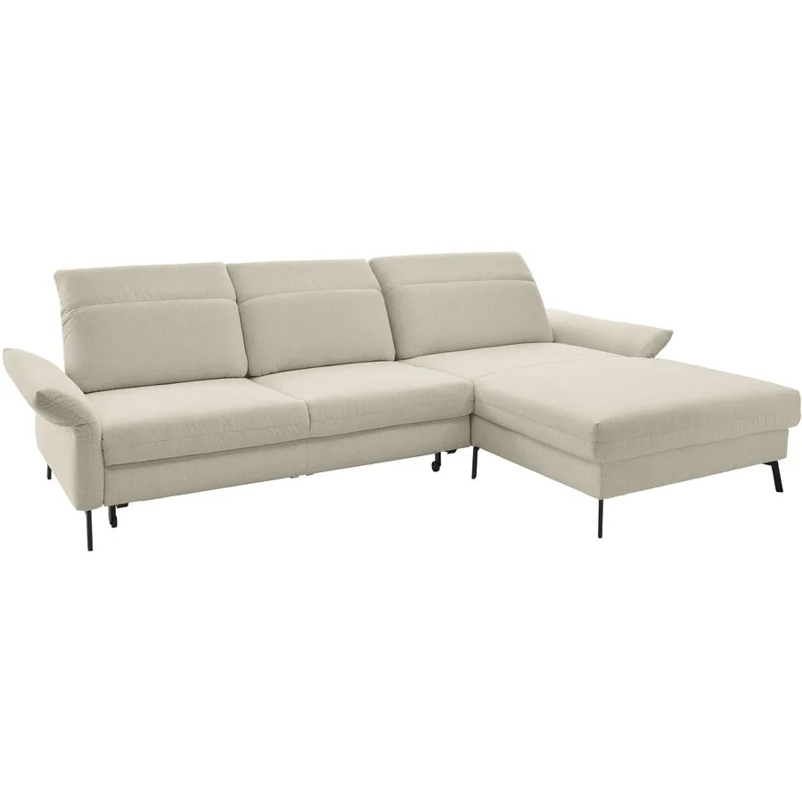 Ecksofa Josephine Rechts Stoff sand B 312 T 222 cm
