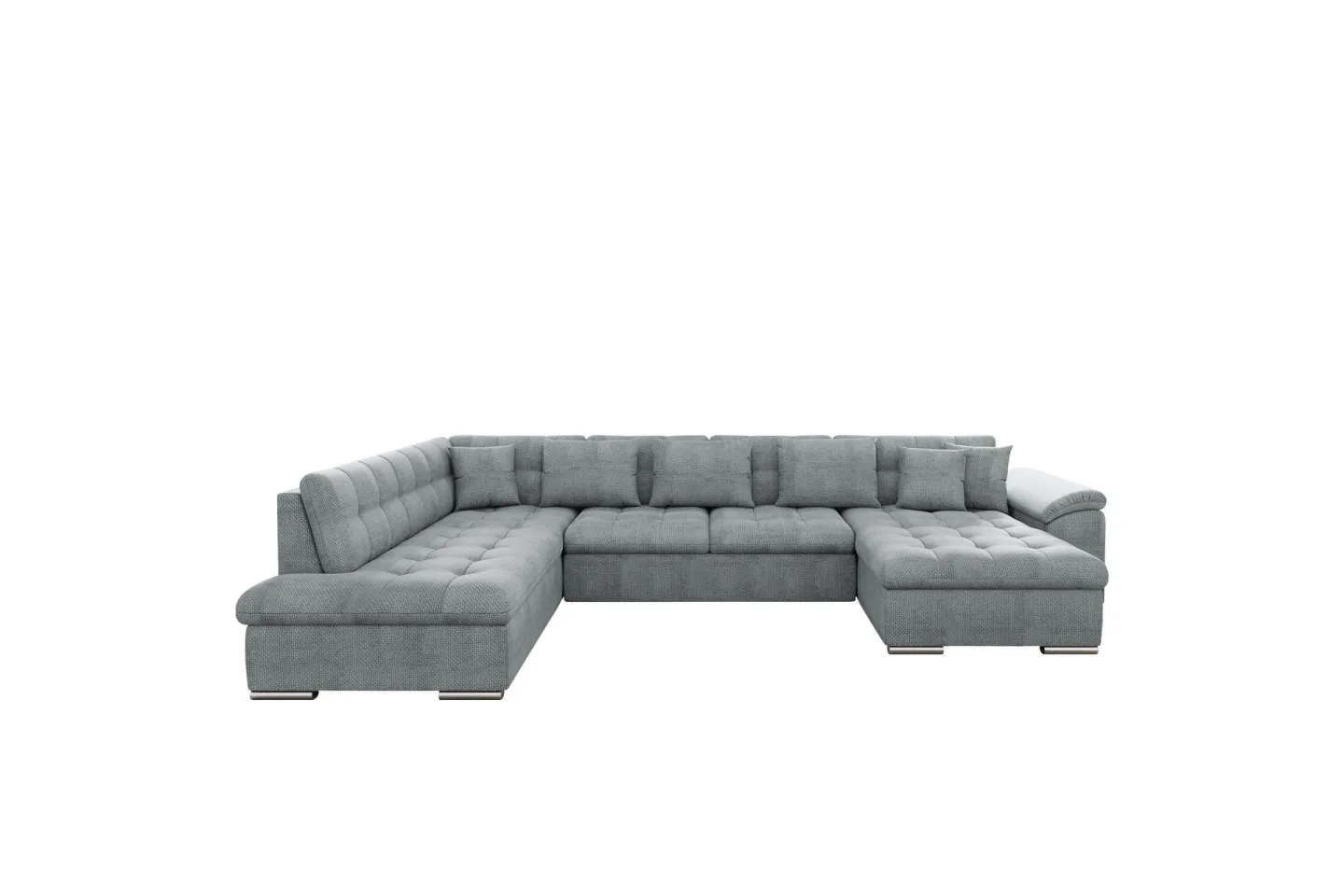 Dynir Soffa med Divan och Schäslong 4-sits - Grå