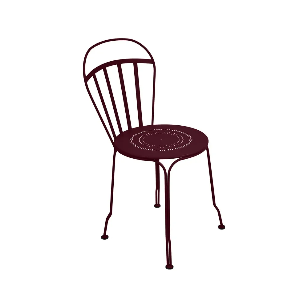 Fermob Louvre stol Black cherry (vinröd)