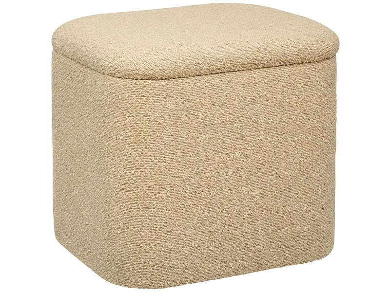 Aufbewahrungshocker ATMOSPHERA LUCIE 36x41.5x38.5cm polyester dunkelbeige