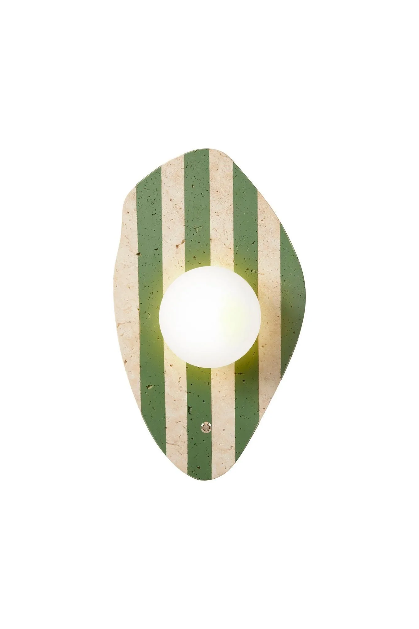 Javoren Vägglampa 10 cm - Beige Vit Grön