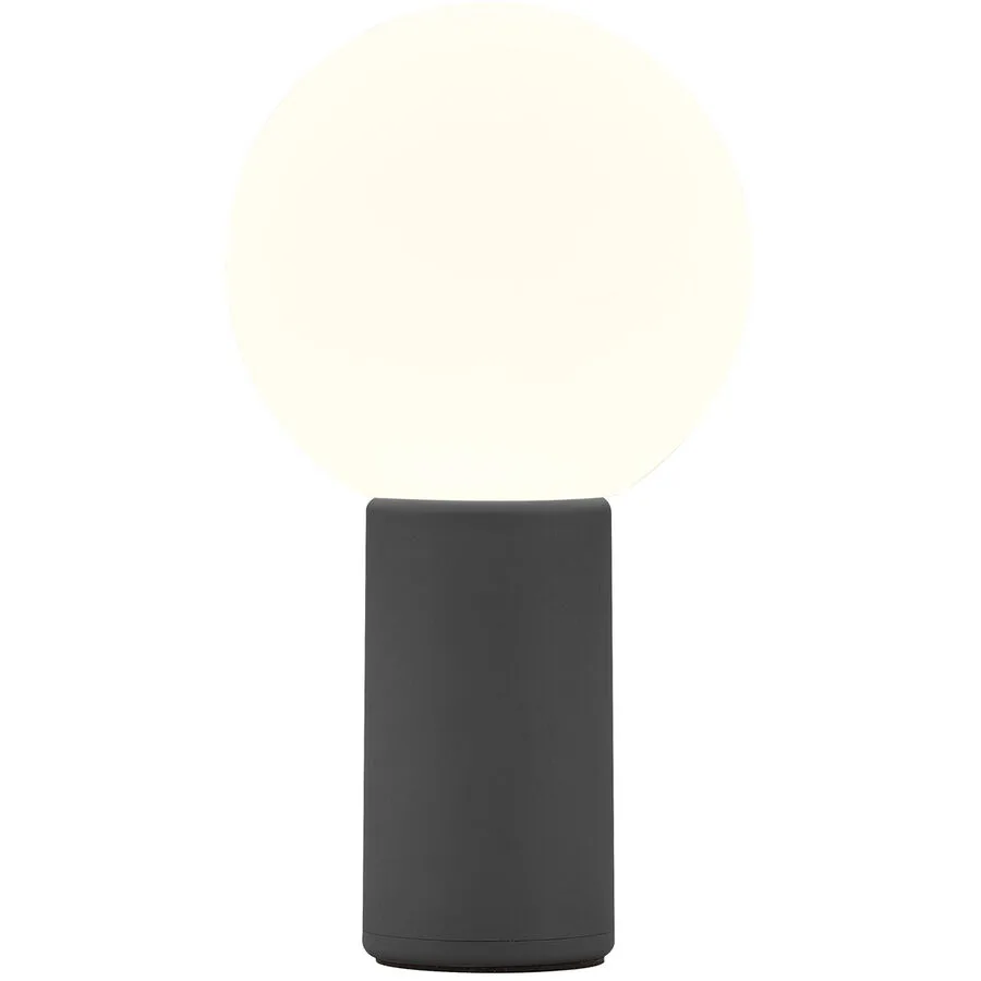Tischlampe Tiny Schwarz Aluminium/Eisen 10 cm 18 cm - LED - Lichtfarbe: Warmweiss - LED Energiesparlampen