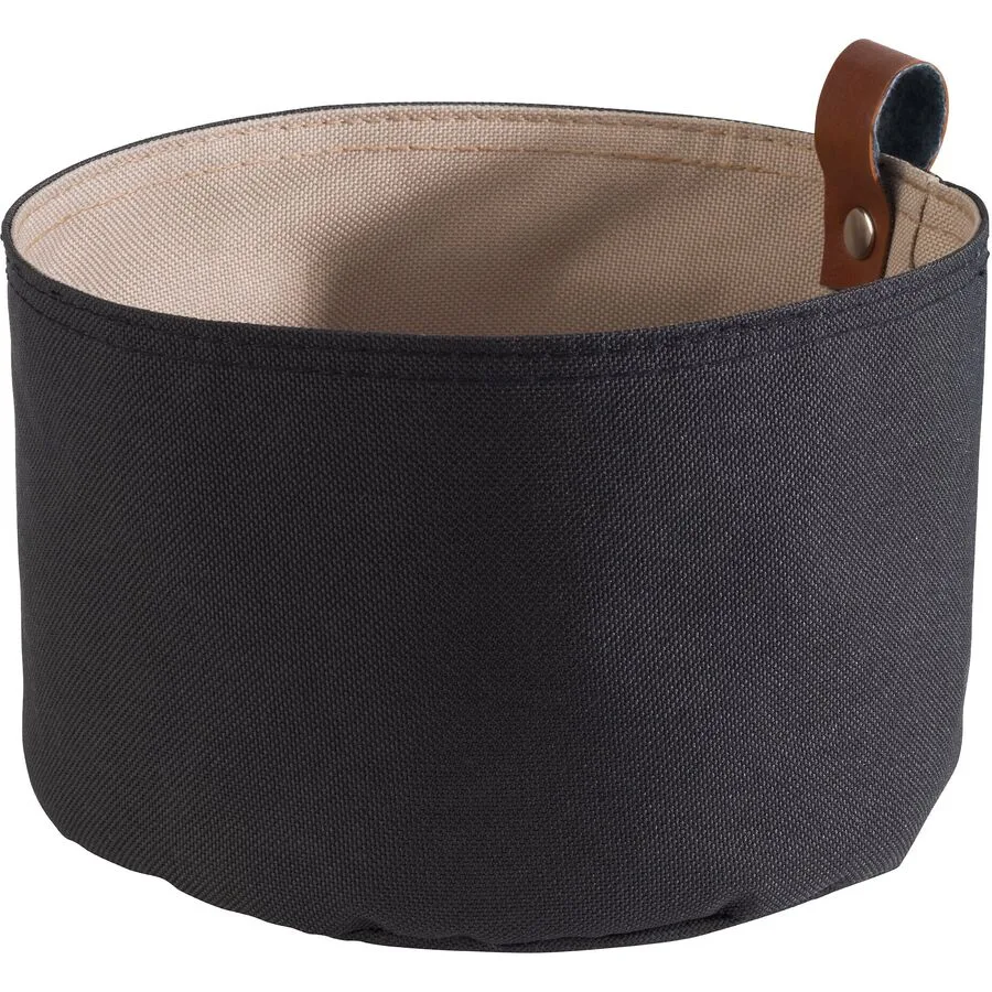 Brotkorb Aps Schwarz/Beige Stoff 17 cm 17 cm