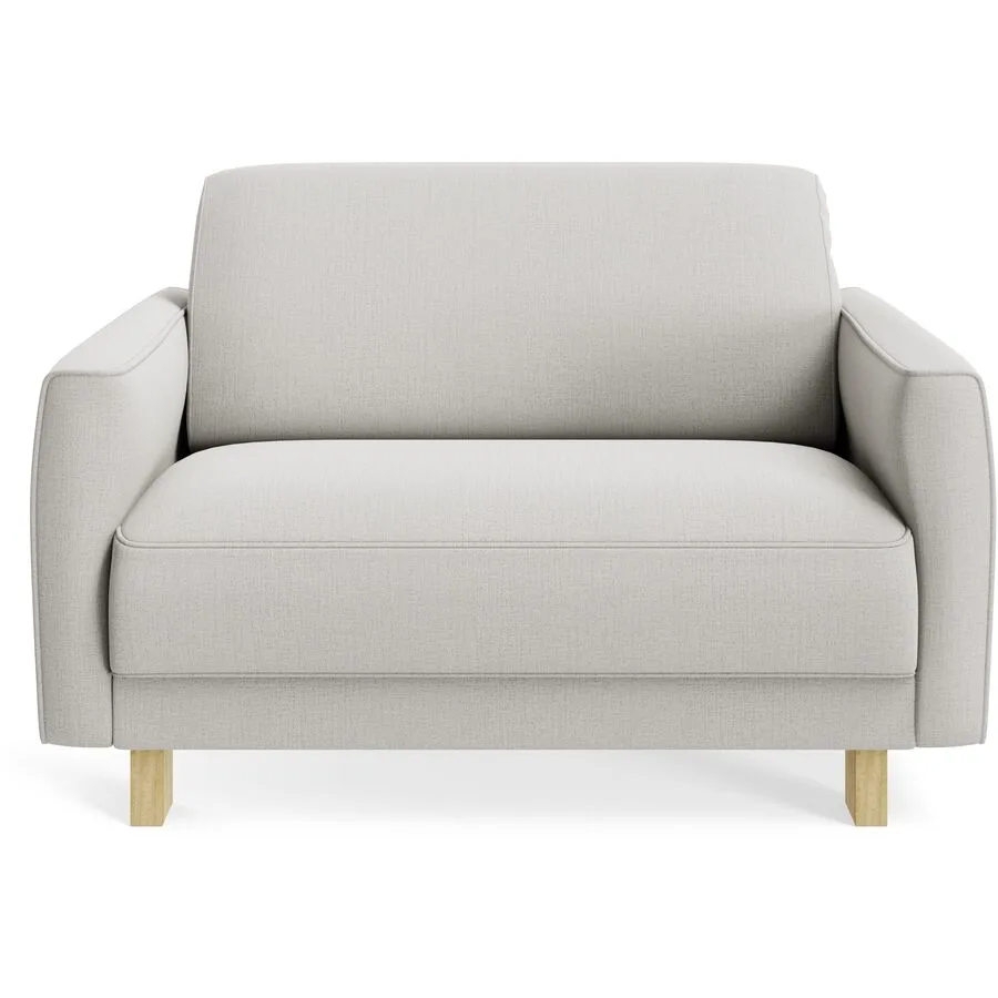 Sessel Avena Cream Stoff, Eiche B 117 T 96 H 74 cm - Möbel Konfigurator: Traummöbel individuell zusammenstellen
