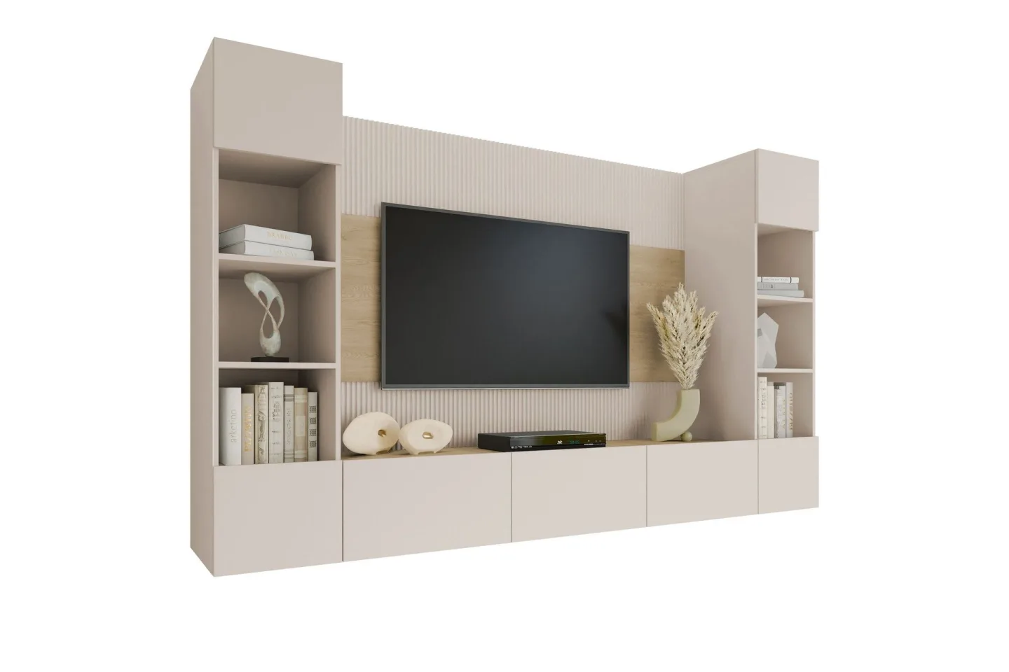 Bernice Tv-skåp 260x38 cm - Beige