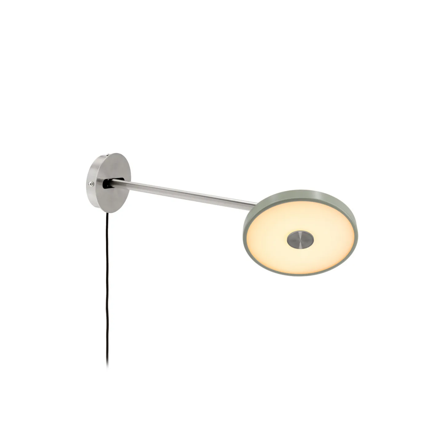 Asteria Long LED-Wandlampe, oliv, Stahl, Stecker - UMAGE - Wohnzimmer - Design - Metall - Einflammig