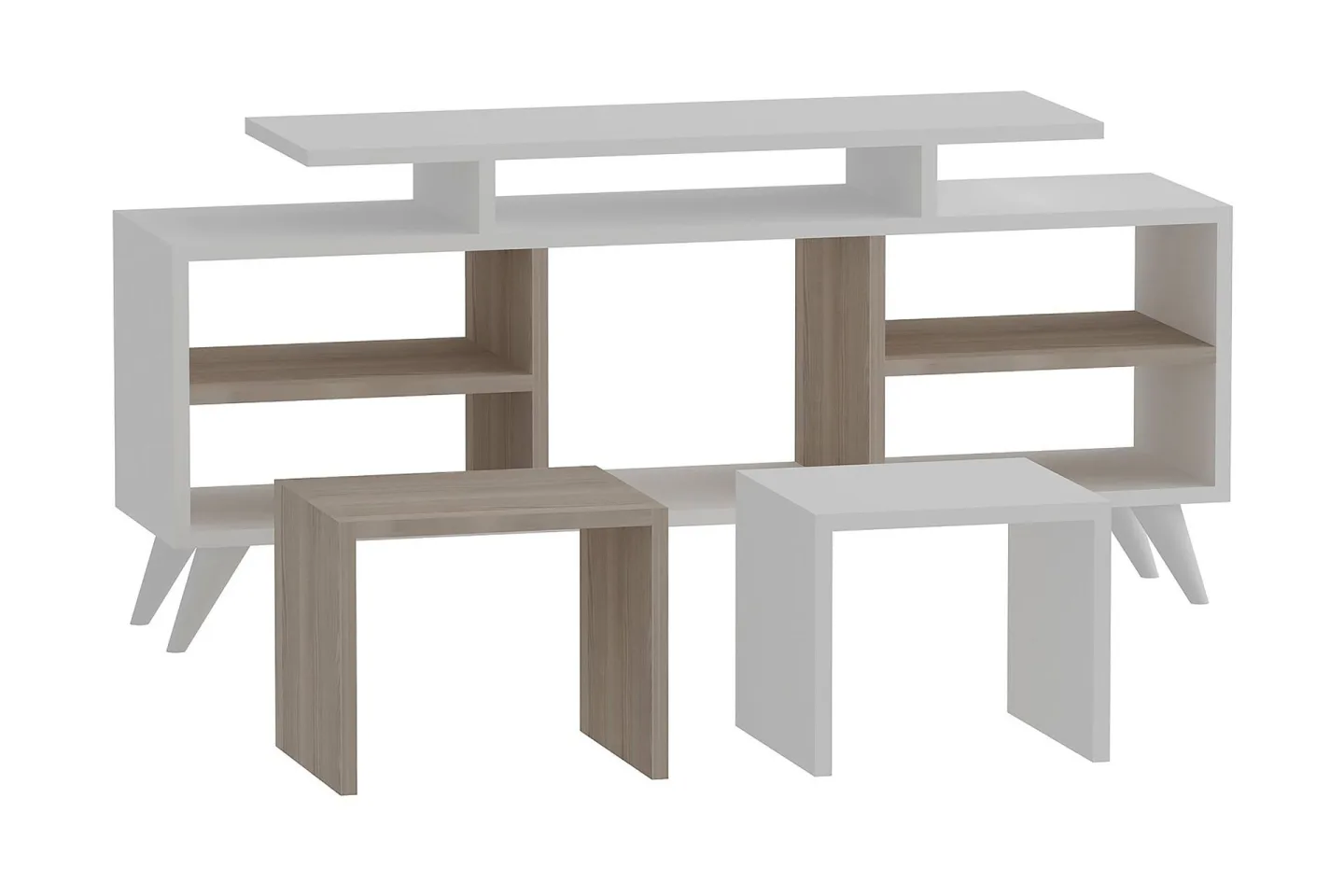 Sqandie Tv-bänk 120 cm - Vit