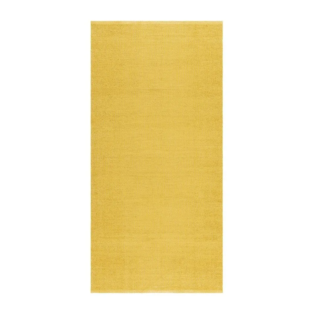 Plastmatta Hilma Plain - 70x250 cm, Gul