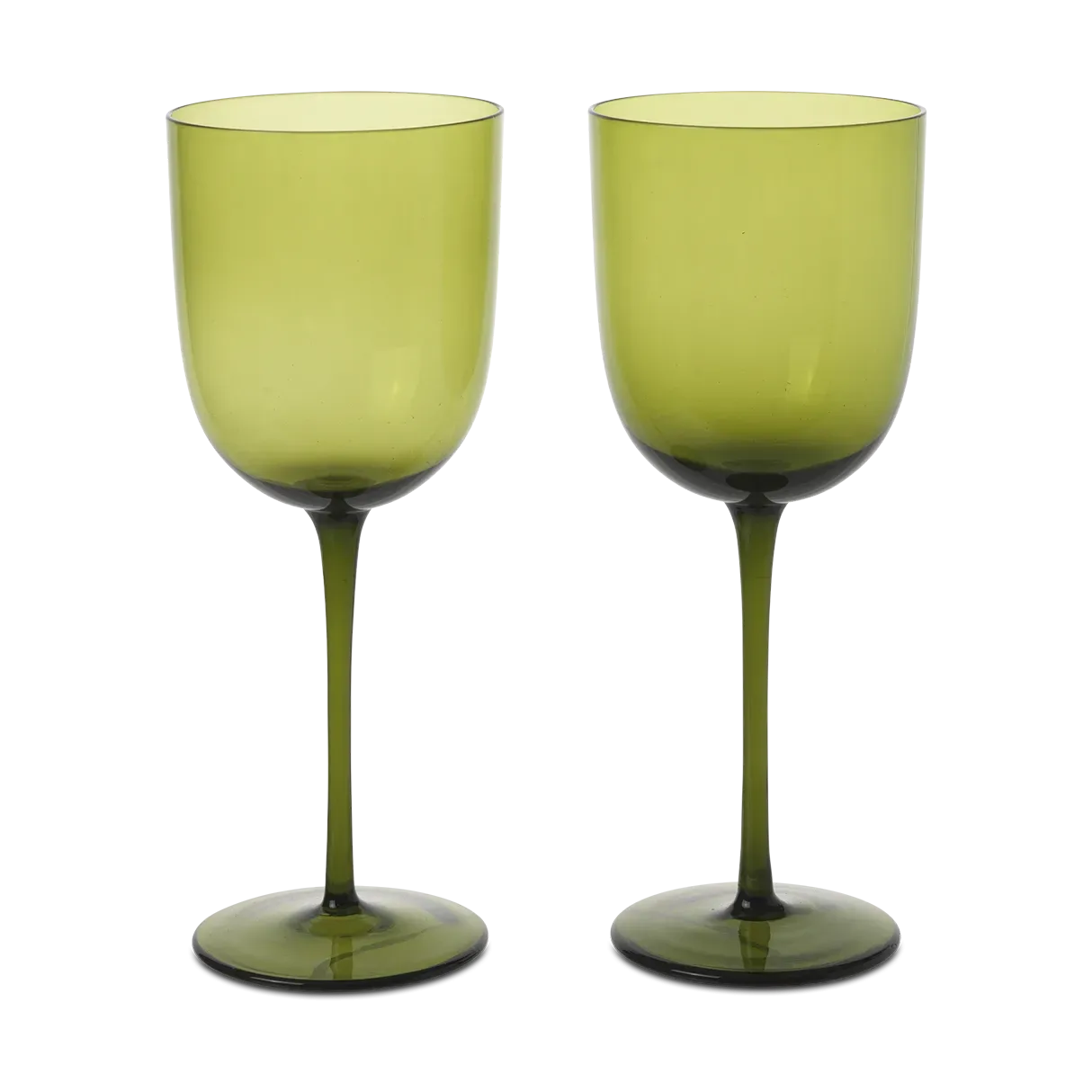 Ferm Living Host Weißweinglas 30 cl 2er-Pack Moss Green