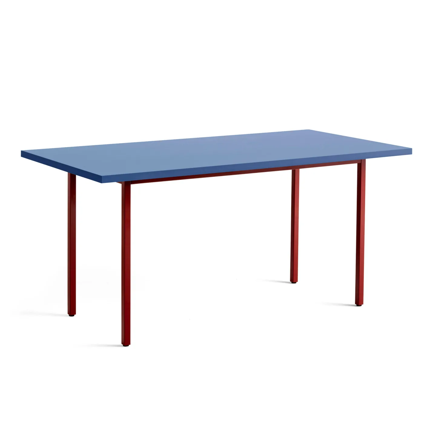 HAY - Two-Colour Table 160 Blue / Maroon Red - Matbord - Muller Van Severen - Röd,Blå - Metall