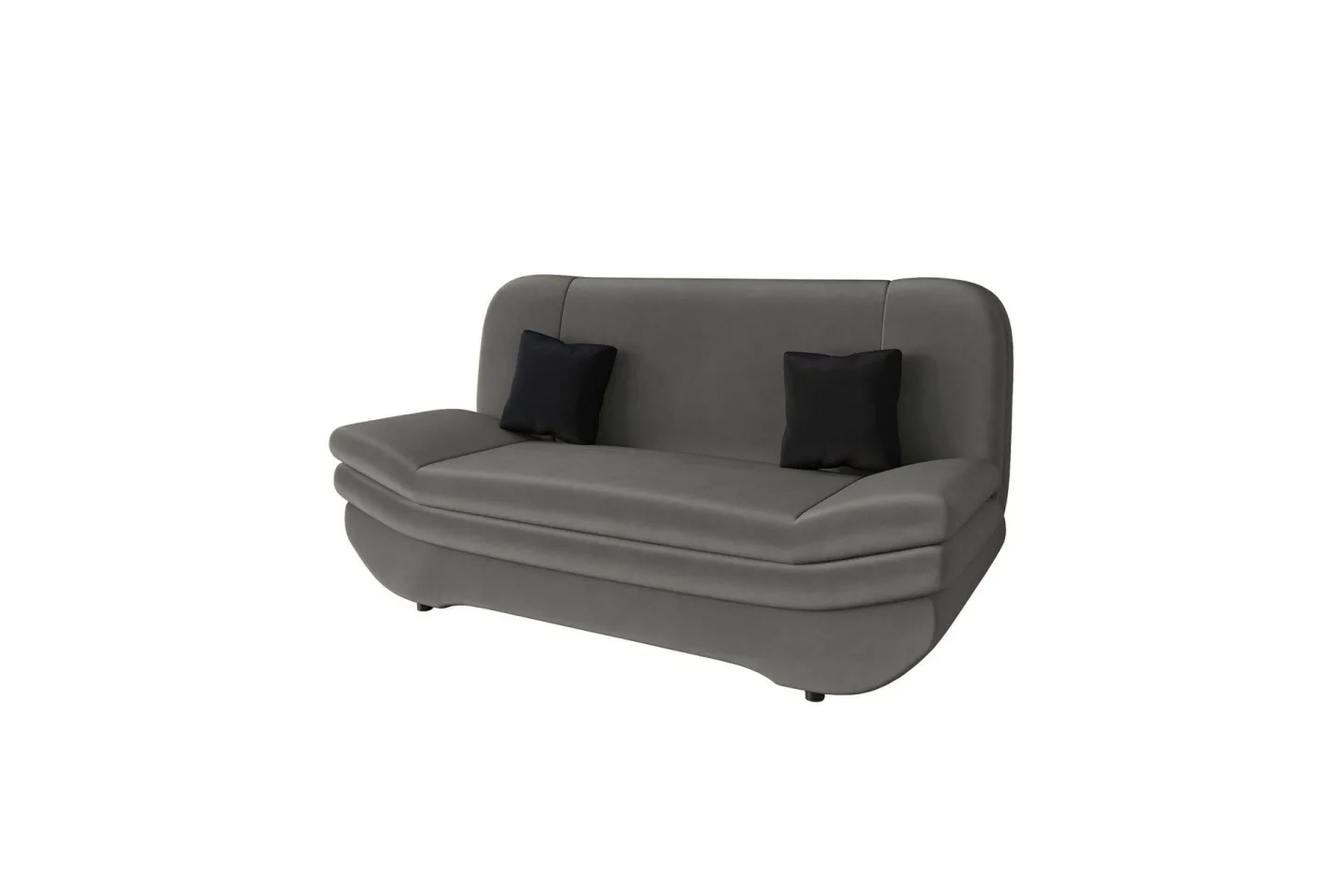 Figurelle Bäddsoffa 2-sits - Grå/Svart