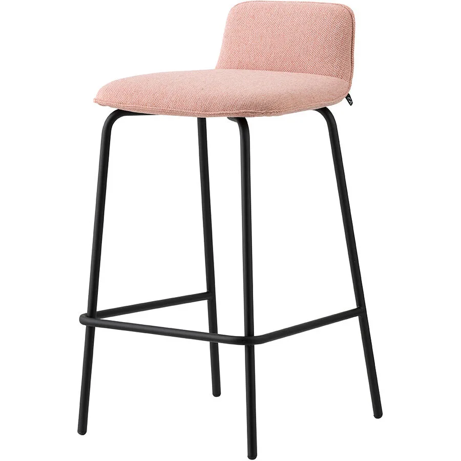 CONNUBIA Barhocker Riley Soft rosa Metall H 80 cm