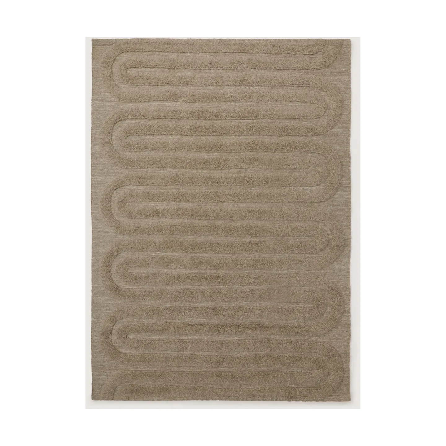 Tinted Riklund ullmatta Beige-melange, 250x350 cm