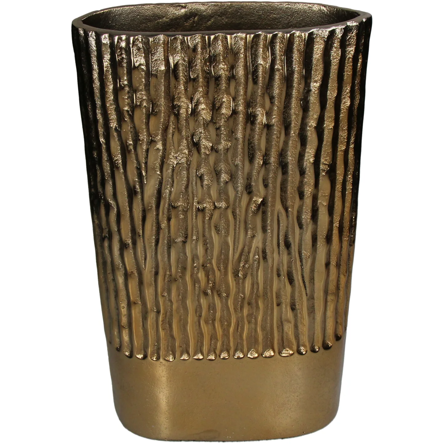 Kersten Vase Aluminium, Champagner H: 38 cm | Schubiger Möbel
