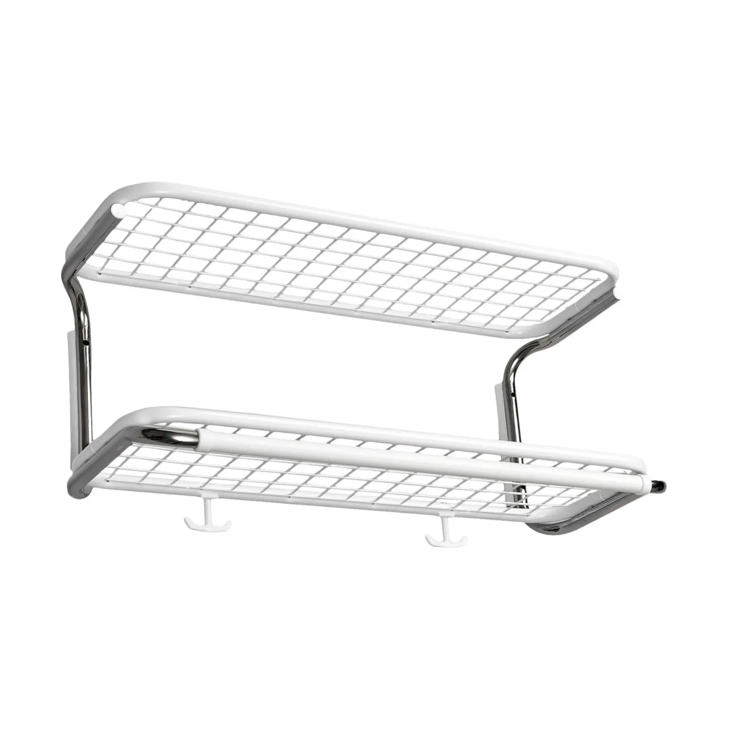 Essem Design Classic 650 hatthylla vit/krom, 2 plan, 50 cm