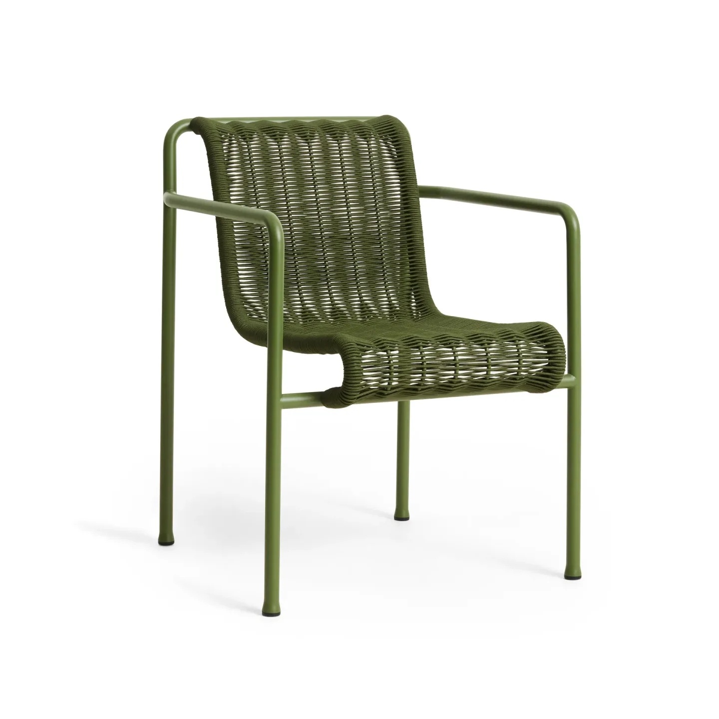 HAY Palissade Cord Dining Armlehnstuhl Olive