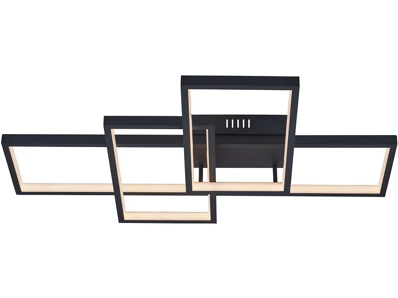 Deckenlampe LED LEROY variable Intensität 50cm 60W schwarz