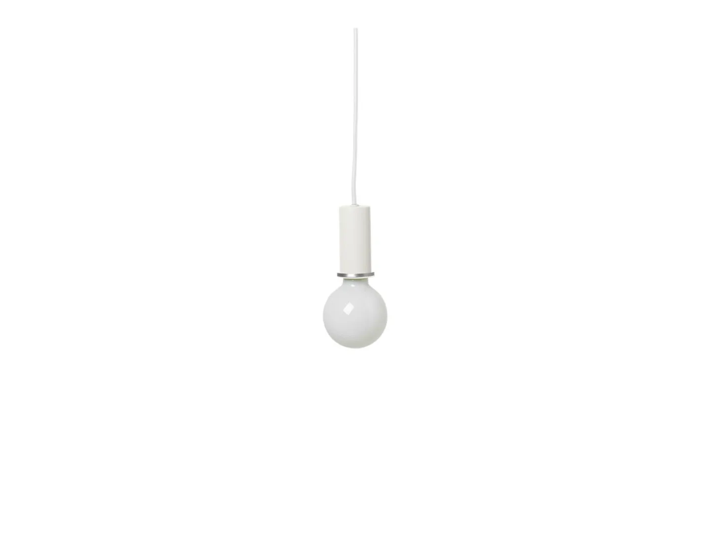 Collect Pendelleuchte Low Weiß - Ferm Living - Wohnzimmer - Metall