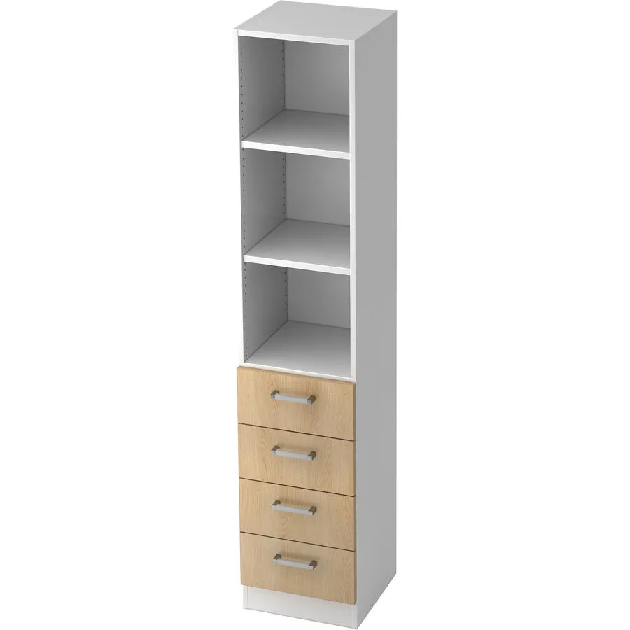 Regal Office eiche Holzwerkstoff B 40.6 cm H 200.4 cm