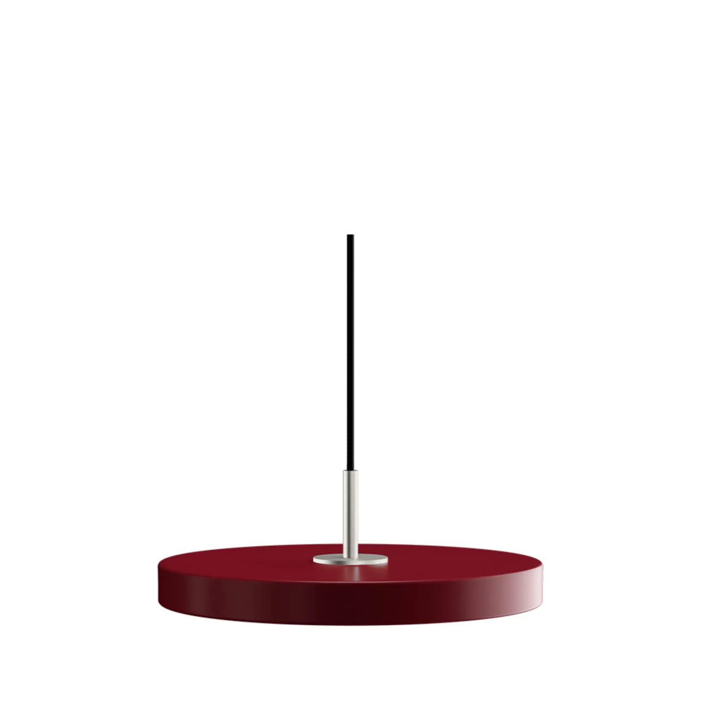 Asteria Plus Pendelleuchte Mini Ruby Red/Steel Top - UMAGE - Wohnzimmer - Metall
