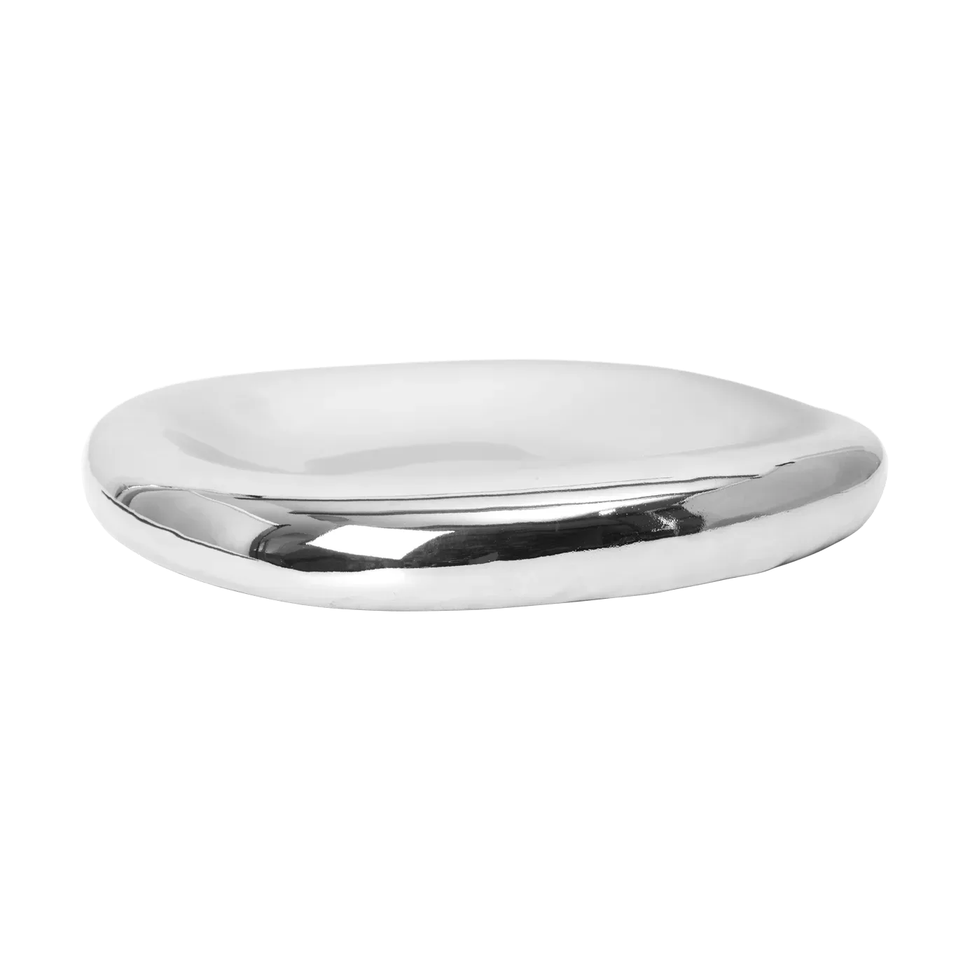 Ferm Living Bellure Centrepiece Dekorationsschale Ø35 cm Silver