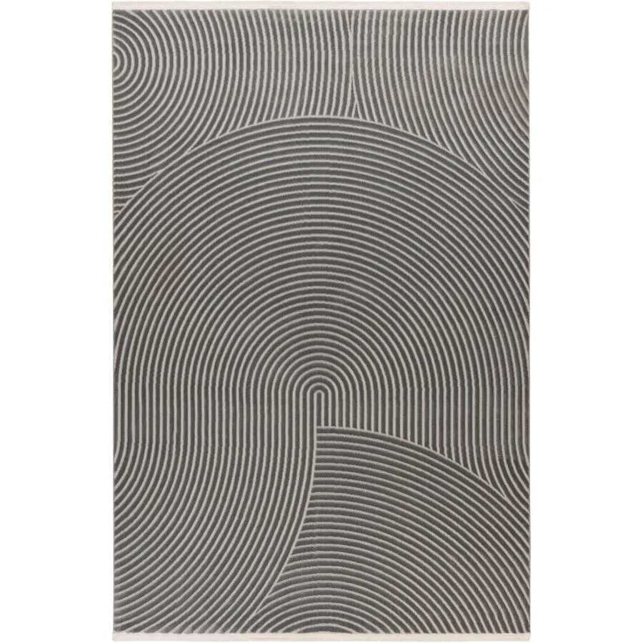 Teppich Lexian grau Polypropylen 160 x 230 cm