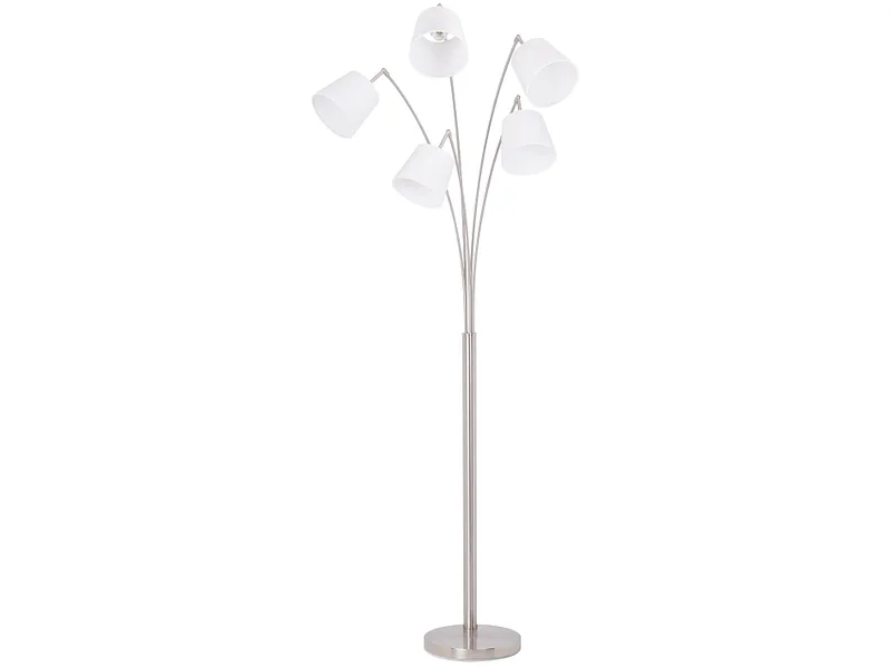 Stehlampe PRIAM 225cm 40W silberfarben