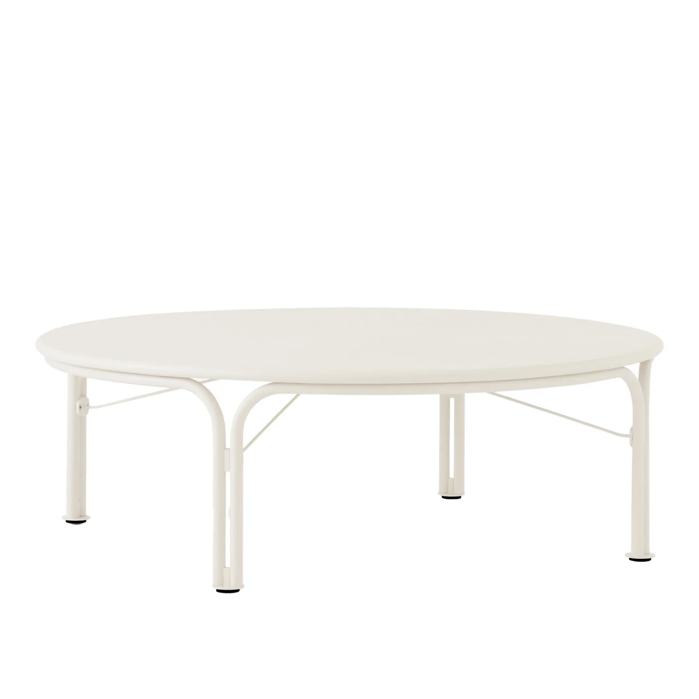 &Tradition - Thorvald Outdoor Coffee Table SC109 Ø115 cm Ivory - Soffbord utomhus - Space Copenhagen - Metall