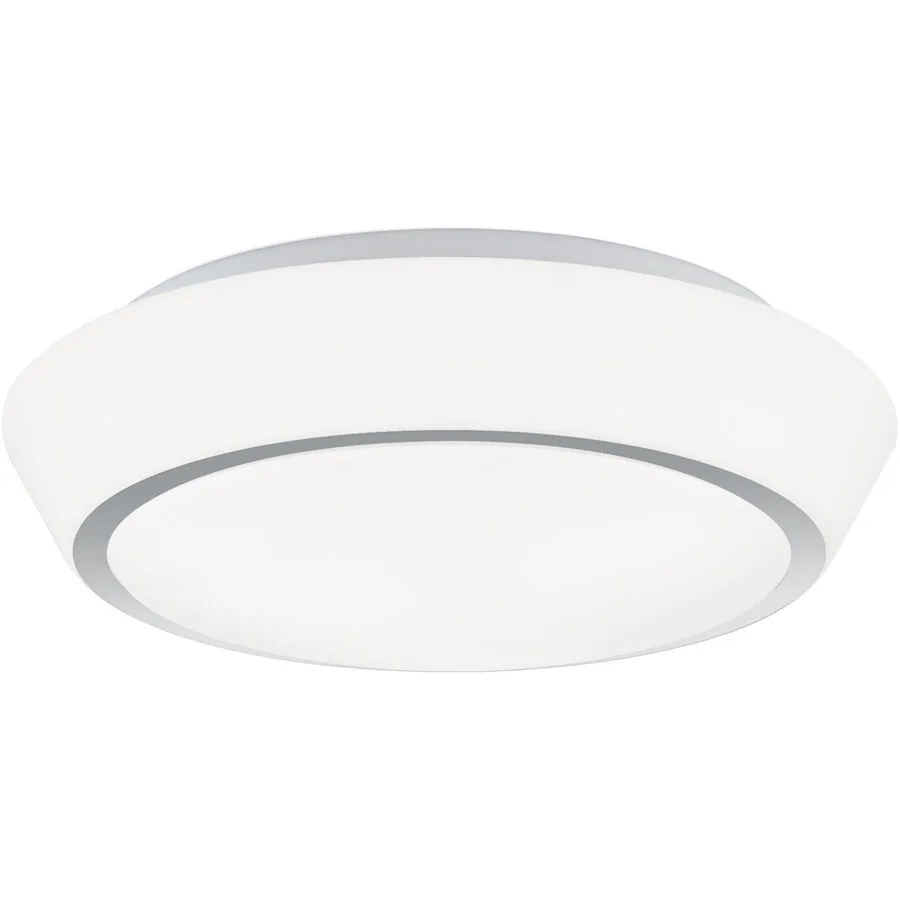 Deckenlampe Tena Grau Stahl 38 cm 38 cm - Farbe: chrom