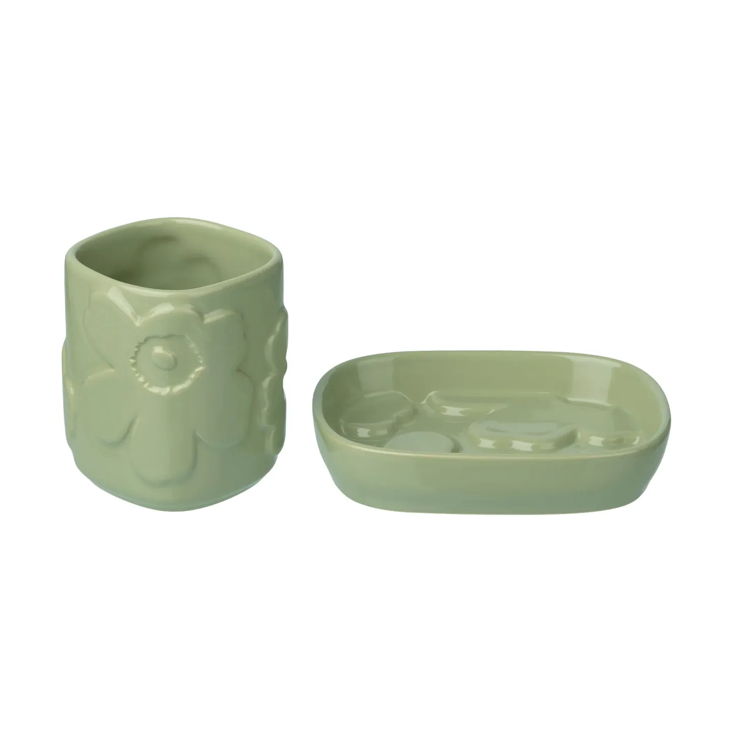 Marimekko Unikko badrumsset 2 delar Pear