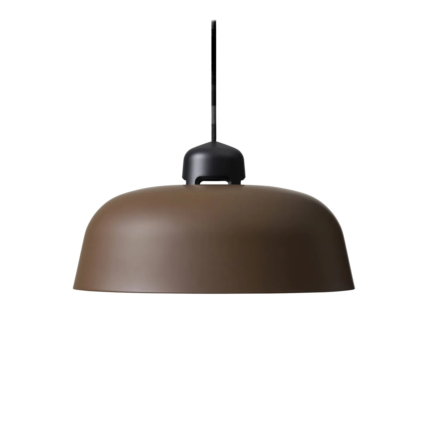 Wastberg+ - Dalston w162s2 Pendellampa, Nut Brown, Stor Skärm, Inkl. Svart LED Enhet, 2700K, Max 9W, Dimbar - Pendellampor - Kim Colin,Sam Hecht - Brun