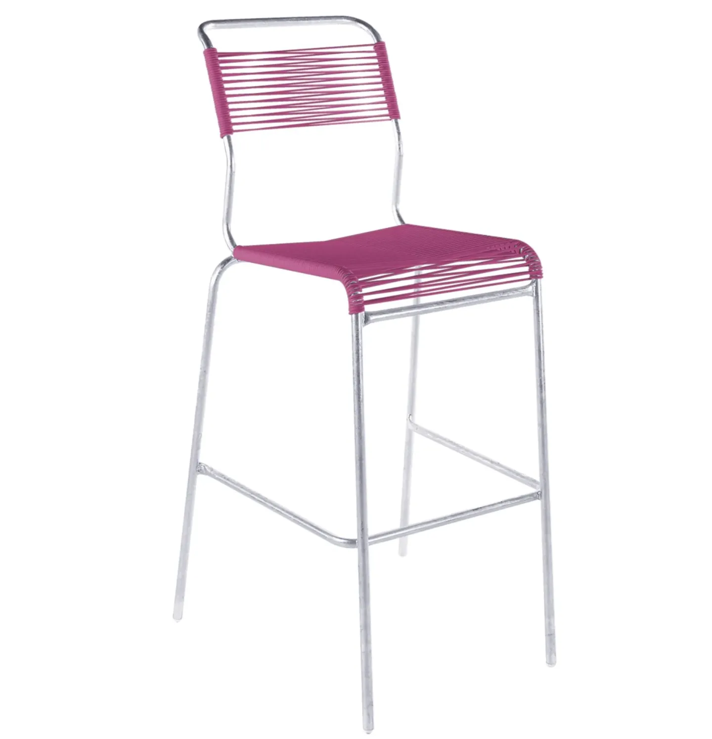 Schaffner Spaghetti-Barstuhl Säntis Feuerverzinkt Rosa | Schubiger Möbel
