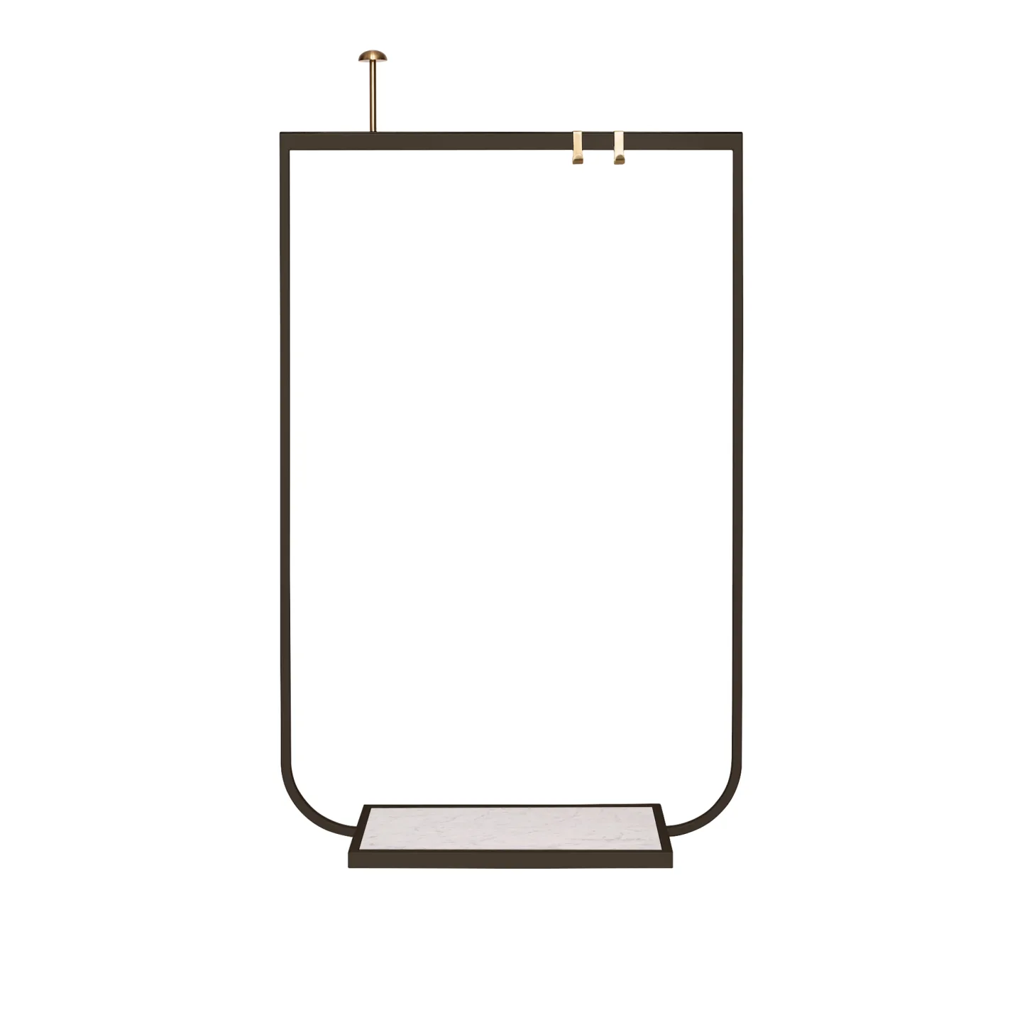 Asplund - Tati Coat Rack Small Carrara Marmor Bronze - Klädhängare - Broberg & Ridderstråle - Brun