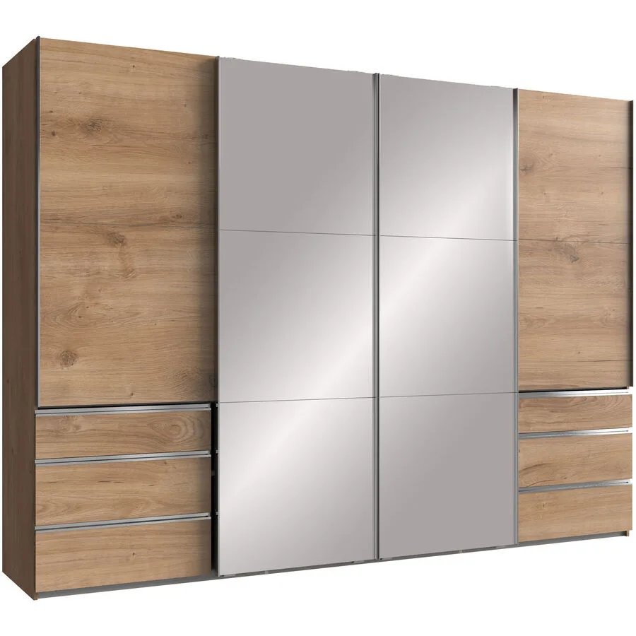 Kleiderschrank Sanko Plankeneiche Holzwerkstoff B 300 cm