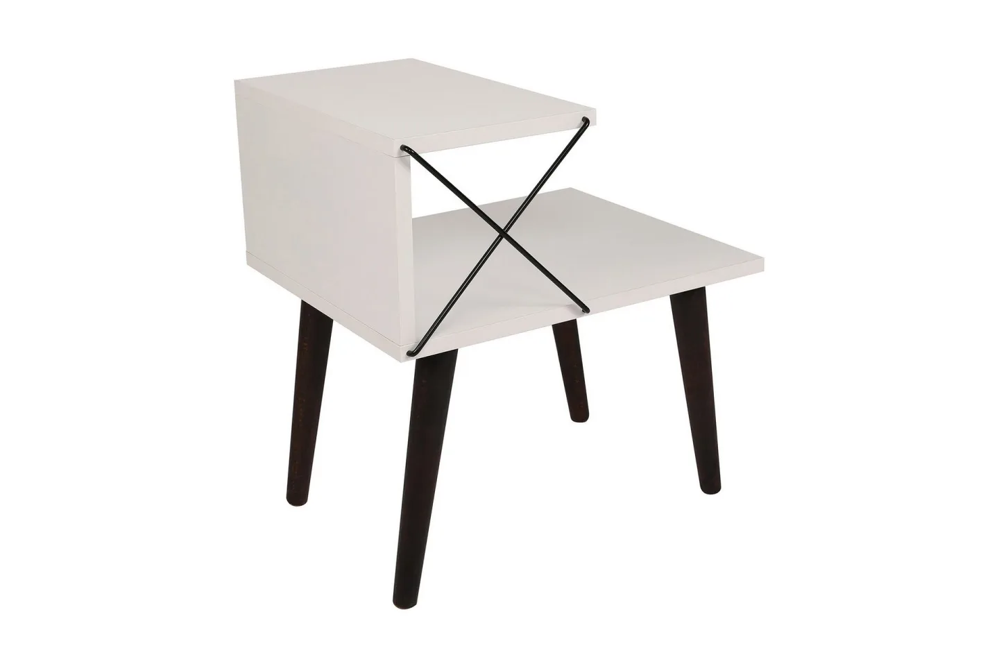 Kaysie Sängbord 50 cm - Vit